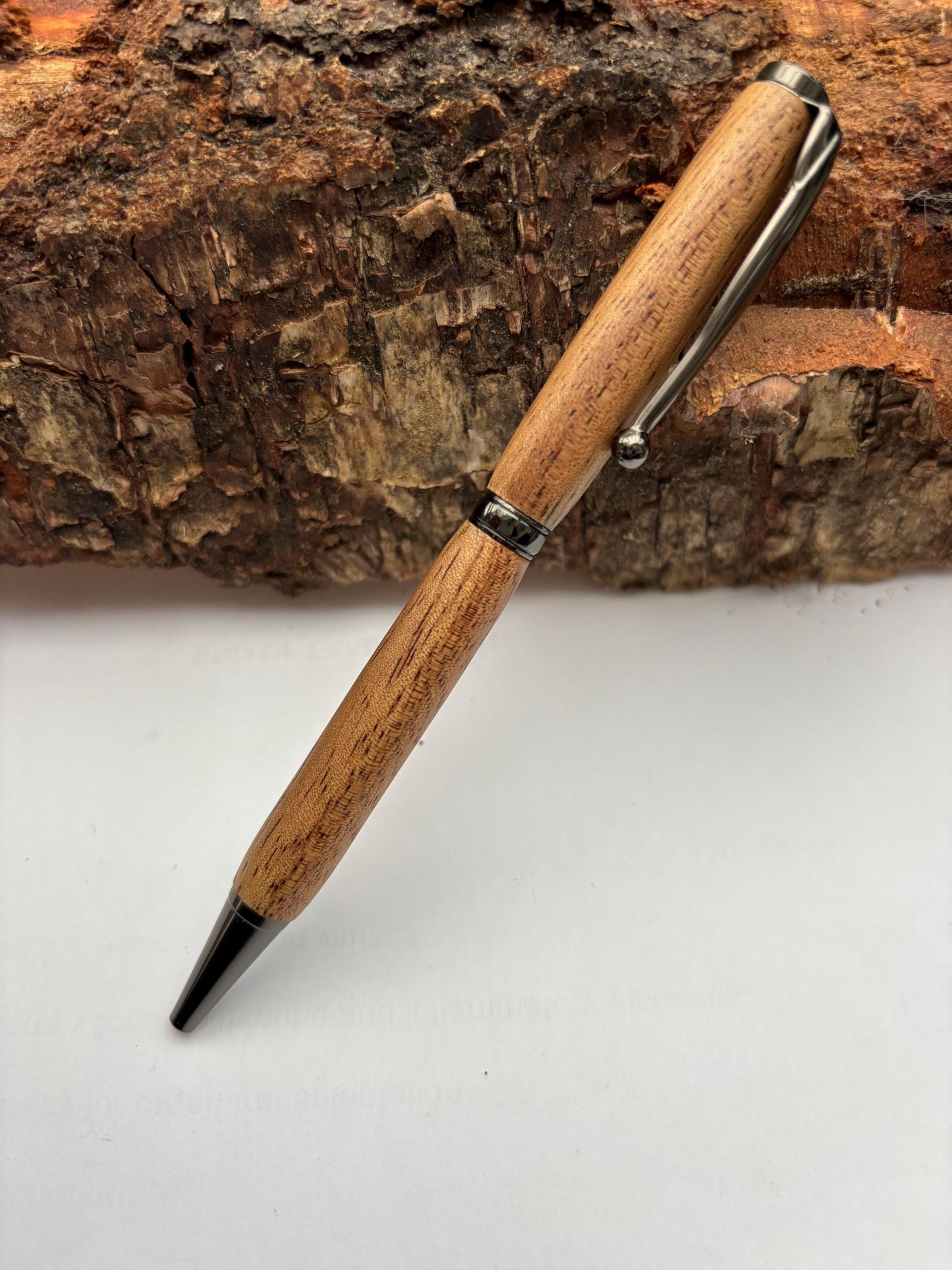 Rare African Exotic Wood Handmade Ballpoint Pen - Tanga Tanga Wood - Unusual Gift
