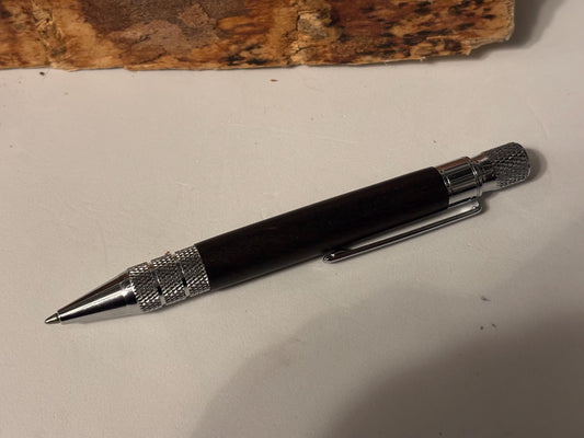 Ancient Bog Oak Pen | Elegant Twist Ballpoint | Unusual Styling