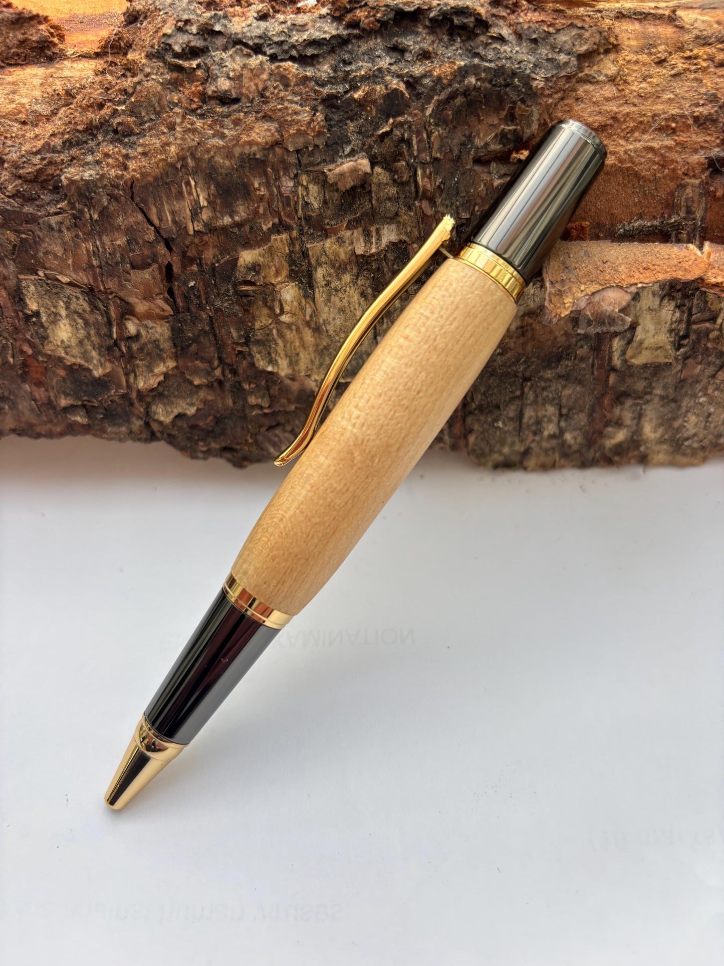Yankee Stadium Ballpoint Pen Hand Turned Using Genuine 1923 Reclaimed Wood from Stadium Seat - Certificate of Authenticity Included.