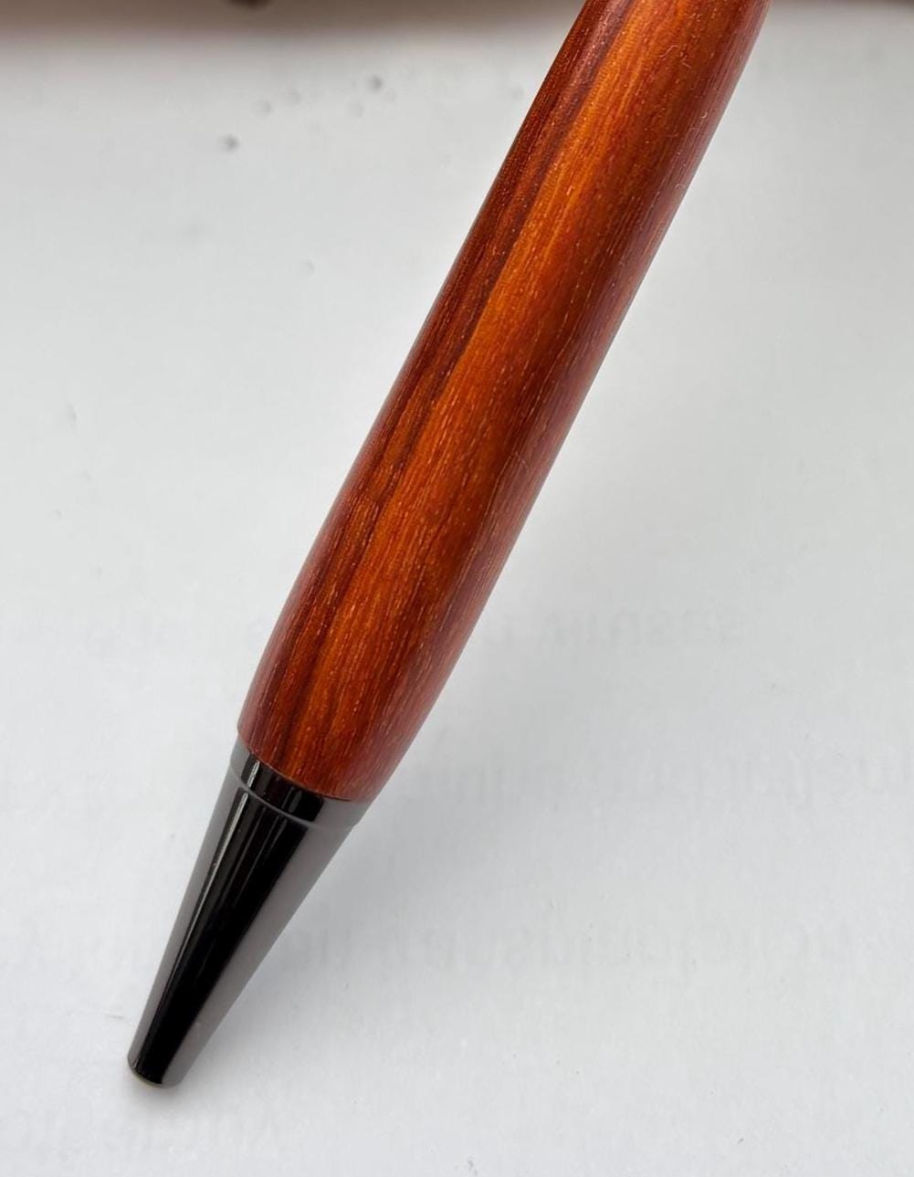 Rare African Exotic Wood Handmade Ballpoint Pen - Pau Rosa Wood - Unusual Gift