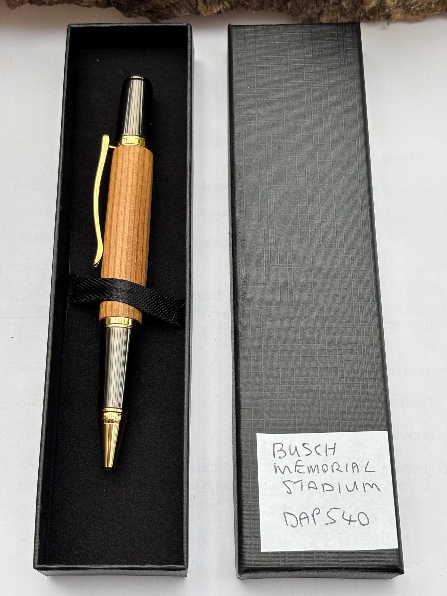 Busch Memorial Stadium Ballpoint Pen, Now Demolished Home of the Cardinals, Handmade Unique Baseball Gift - Gifts for Him or Gift for her.