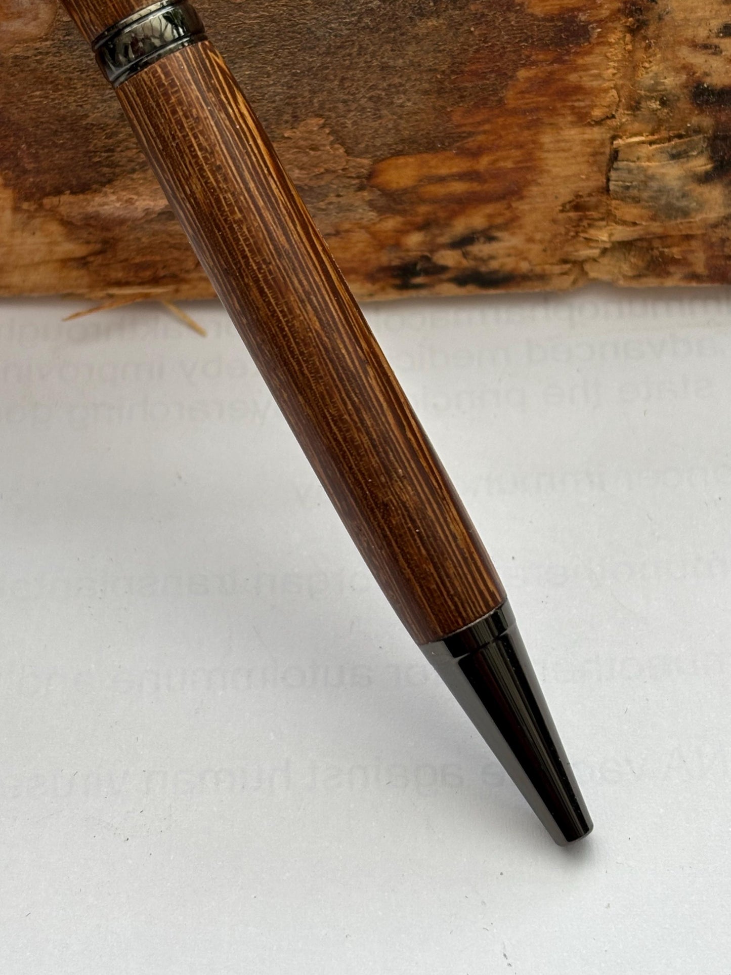 Rare African Exotic Wood Handmade Ballpoint Pen - Panga Panga Wood - Unusual Gift