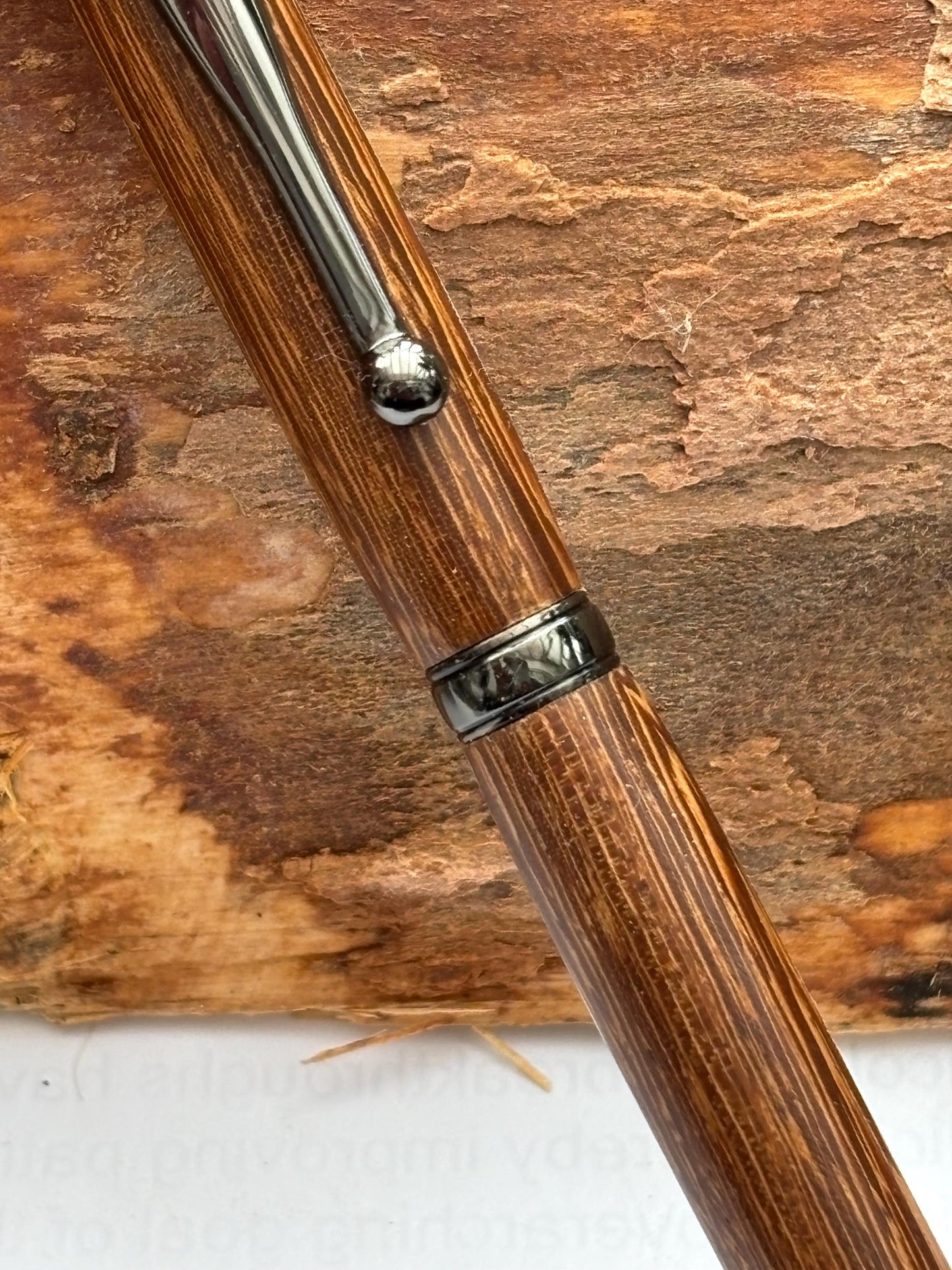 Rare African Exotic Wood Handmade Ballpoint Pen - Panga Panga Wood - Unusual Gift
