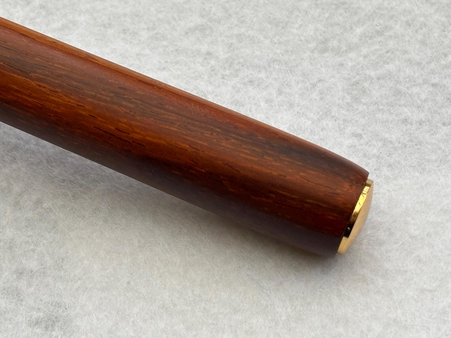 Rare Hexa Style Fountain Pen - Hand Turned From Cocobolo Exotic Hardwood - Modern Contemporary Design I Gold Fittings
