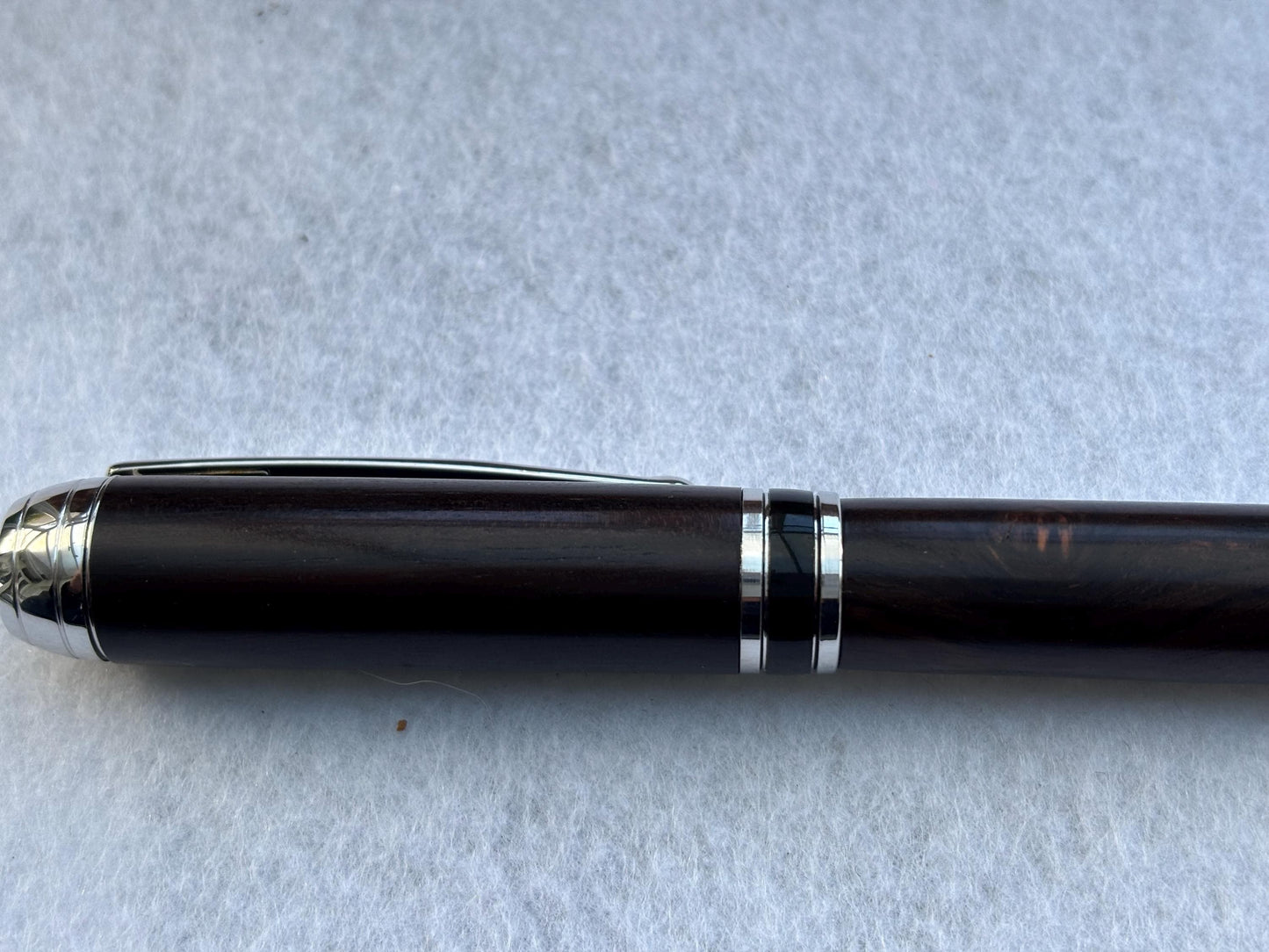 Executive Fountain Pen - Hand Crafted From Rare African Blackwood -  Unique Pen - Collectors Item