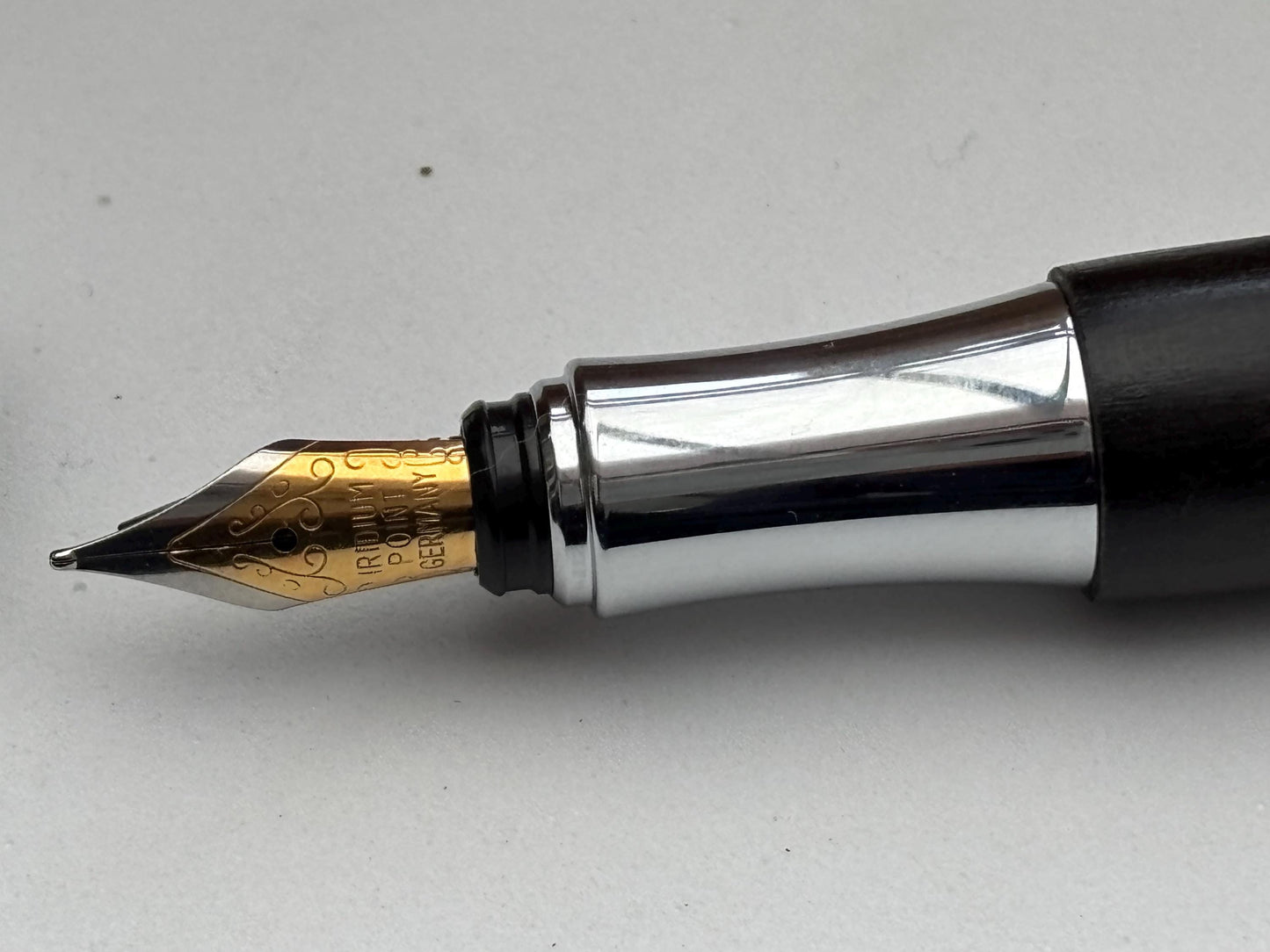 Handmade Fountain Pen in Ancient Bog Oak Wood - Unique Hexagon Pen - Collectors Item