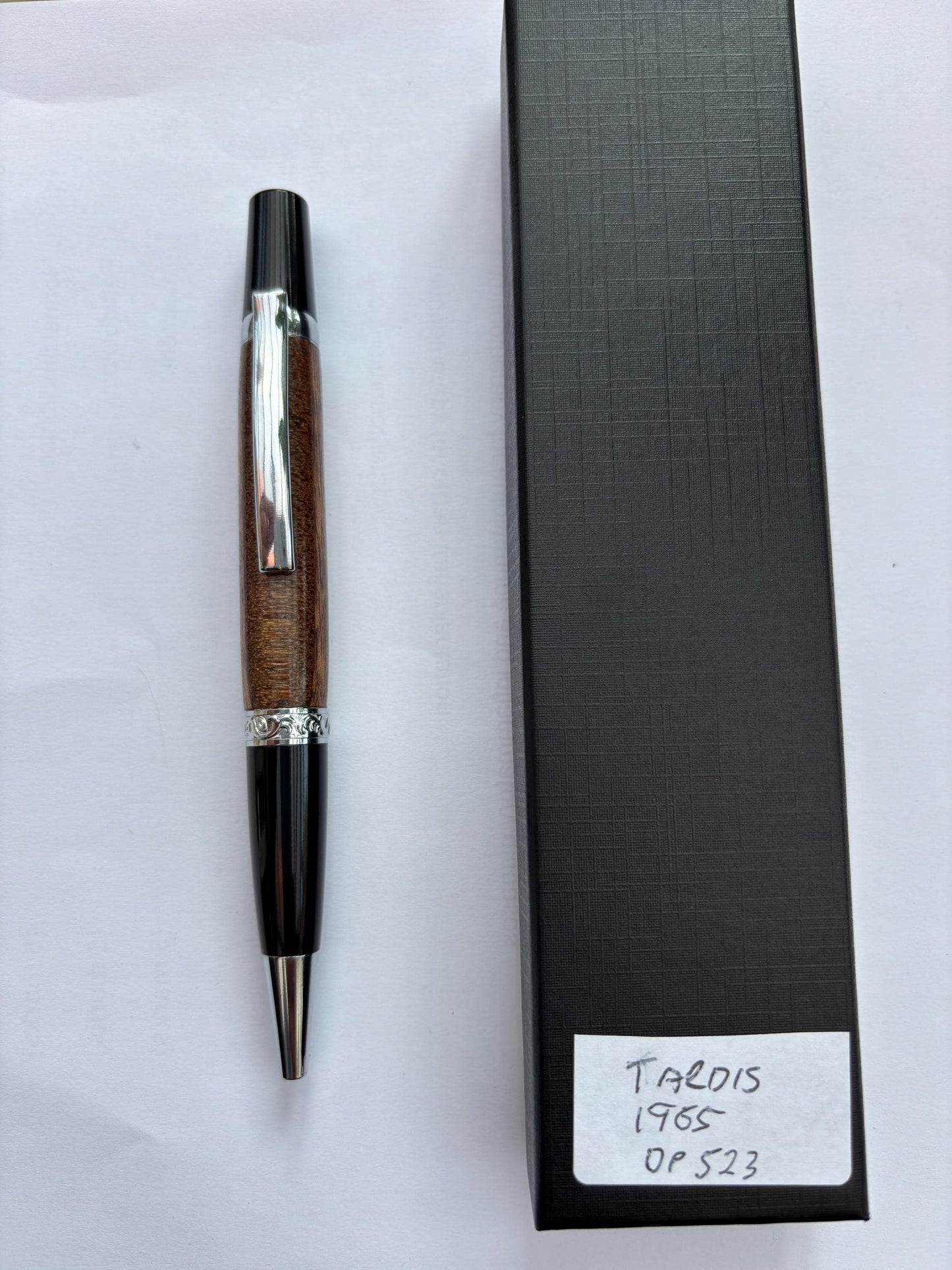 Ballpoint Pen Made From Genuine  Dr Who Tardis Wood - Mark 1 Tardis Film Prop 1965 "Dr Who and the Daleks" Starring Peter Cushing