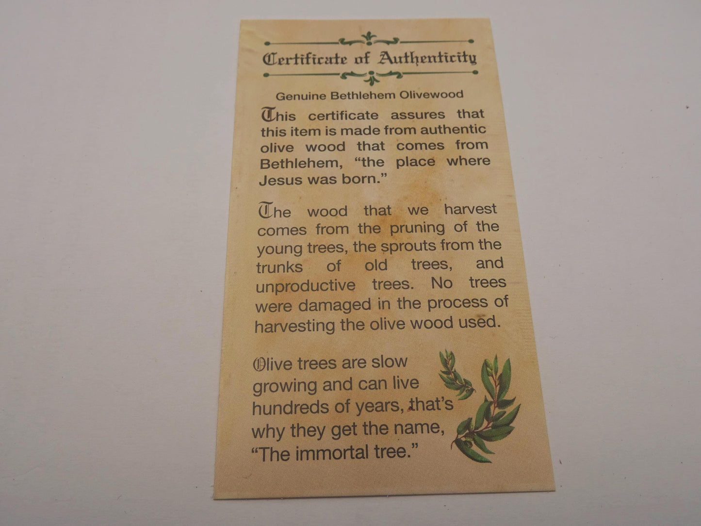 Holy Land Ballpoint Pen - Bethlehem Olive Wood - Gunmetal