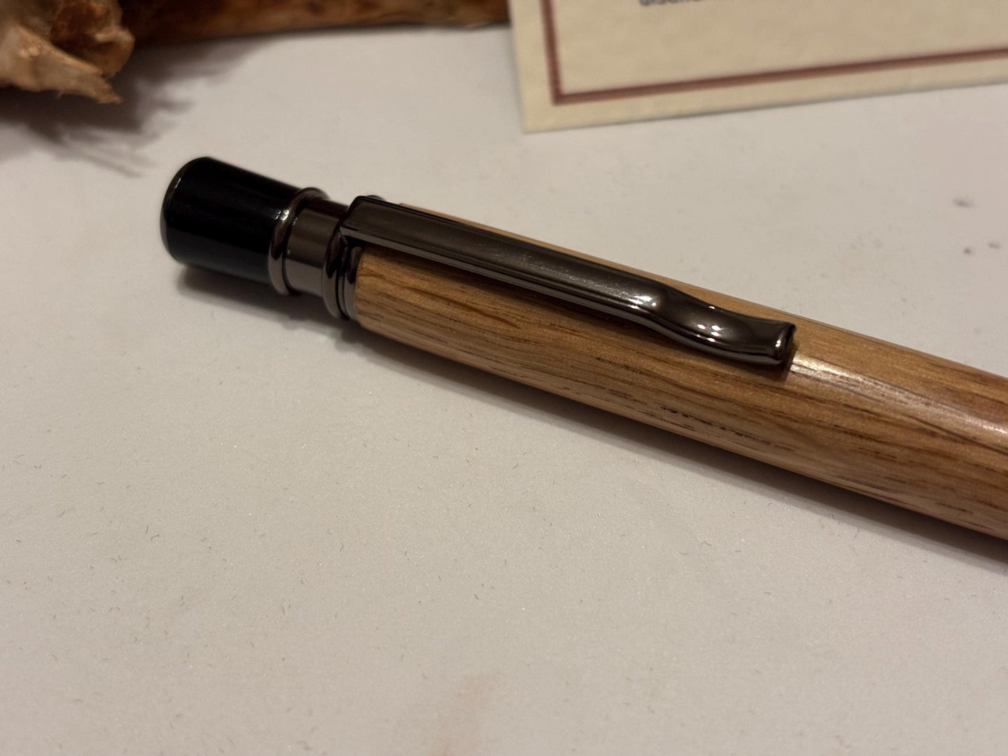 Glenfiddich Whisky Barrel Oak Pen  | Elegant Twist Ballpoint | Unusual Styling
