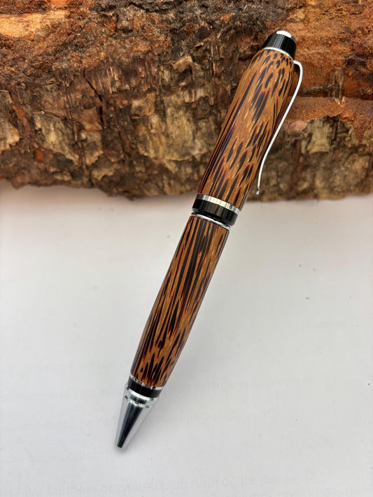 Hand made Ballpoint Pen in Coconut Wood - Unique Patterned Pen - Unusual Gift