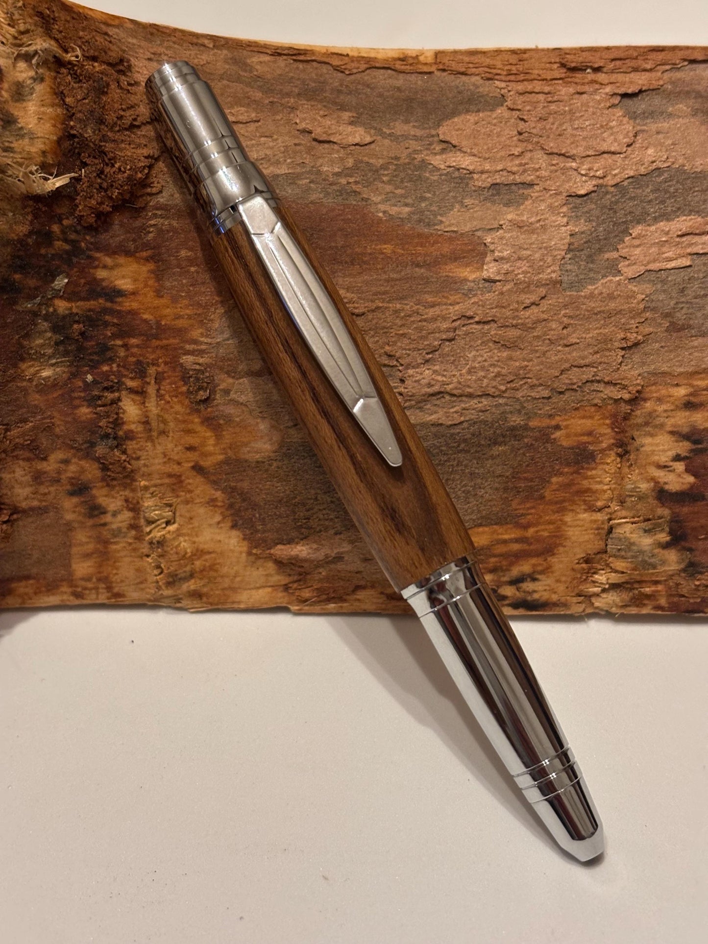 HMS Ark Royal Teak Ballpoint Pen, Own a Piece of Navy History, Handmade Gift