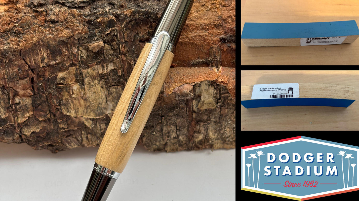 Dodger Stadium Ballpoint Pen, Home  of the LA Dodgers, Handmade Unique Baseball Gift