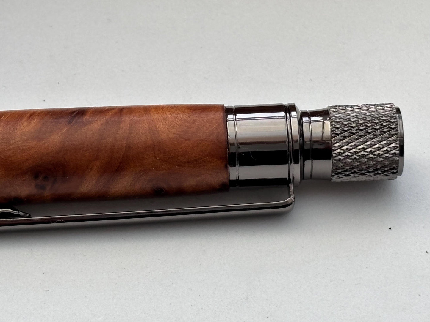 Thuya Burr Pen  | Elegant Twist Ballpoint | Unusual Styling