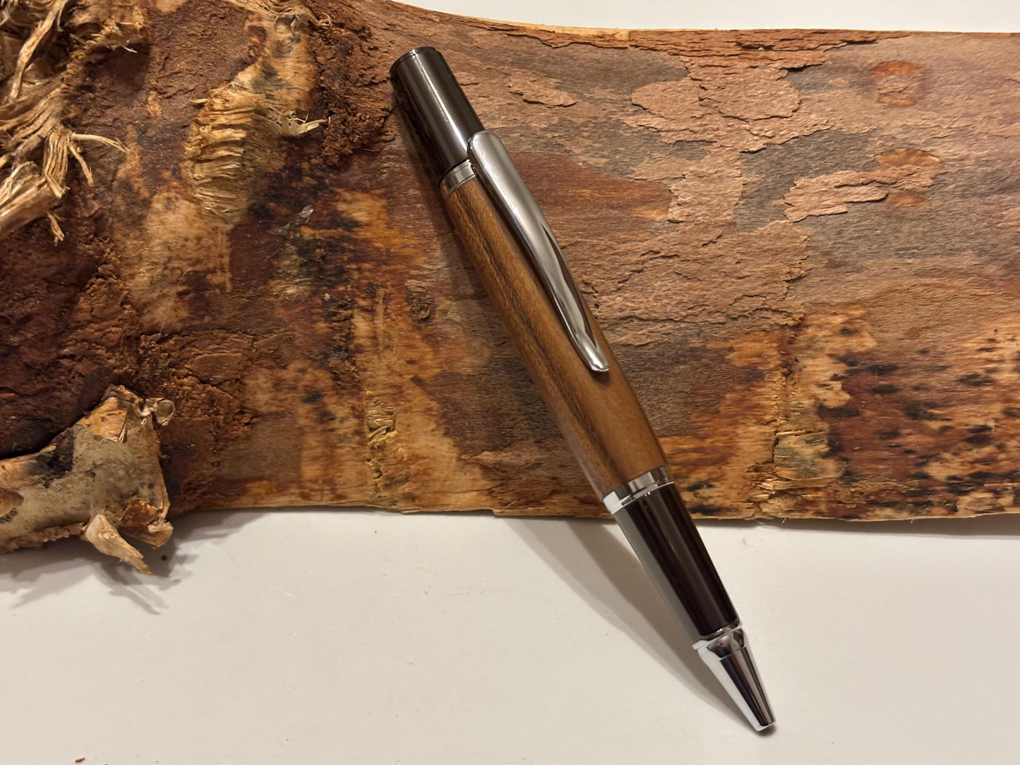 HMS Ark Royal Teak Ballpoint Pen, Own a Piece of Navy History, Handmade Gift