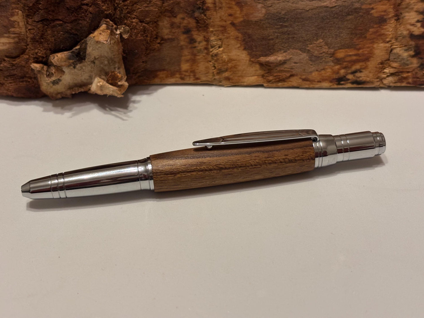 HMS Ark Royal Teak Ballpoint Pen, Own a Piece of Navy History, Handmade Gift
