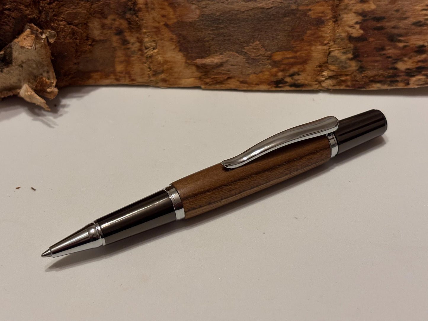 HMS Ark Royal Teak Ballpoint Pen, Own a Piece of Navy History, Handmade Gift