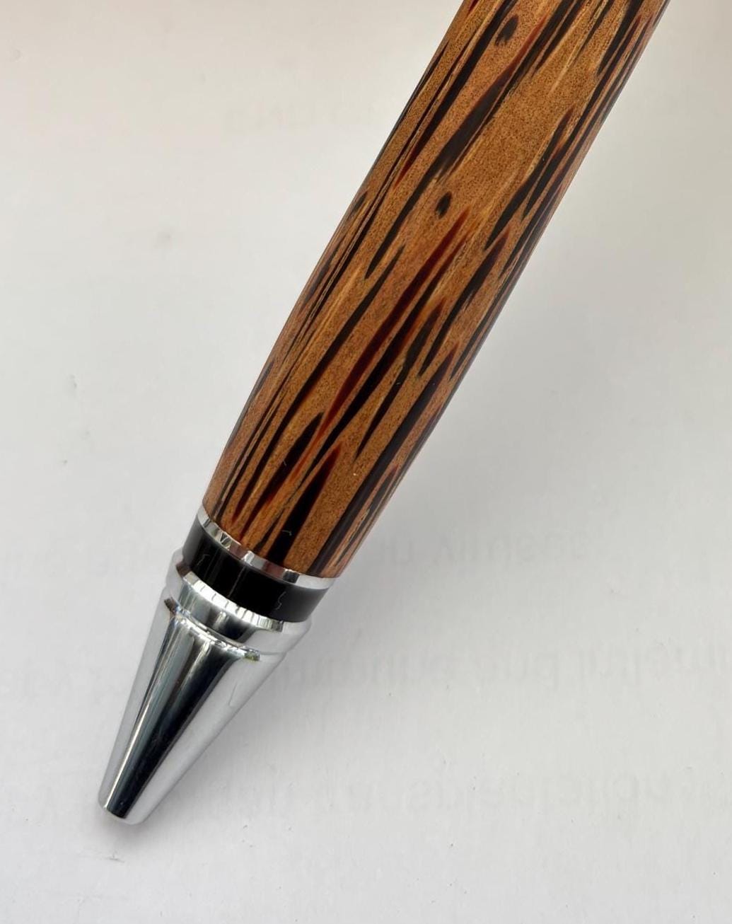 Hand made Ballpoint Pen in Coconut Wood - Unique Patterned Pen - Unusual Gift