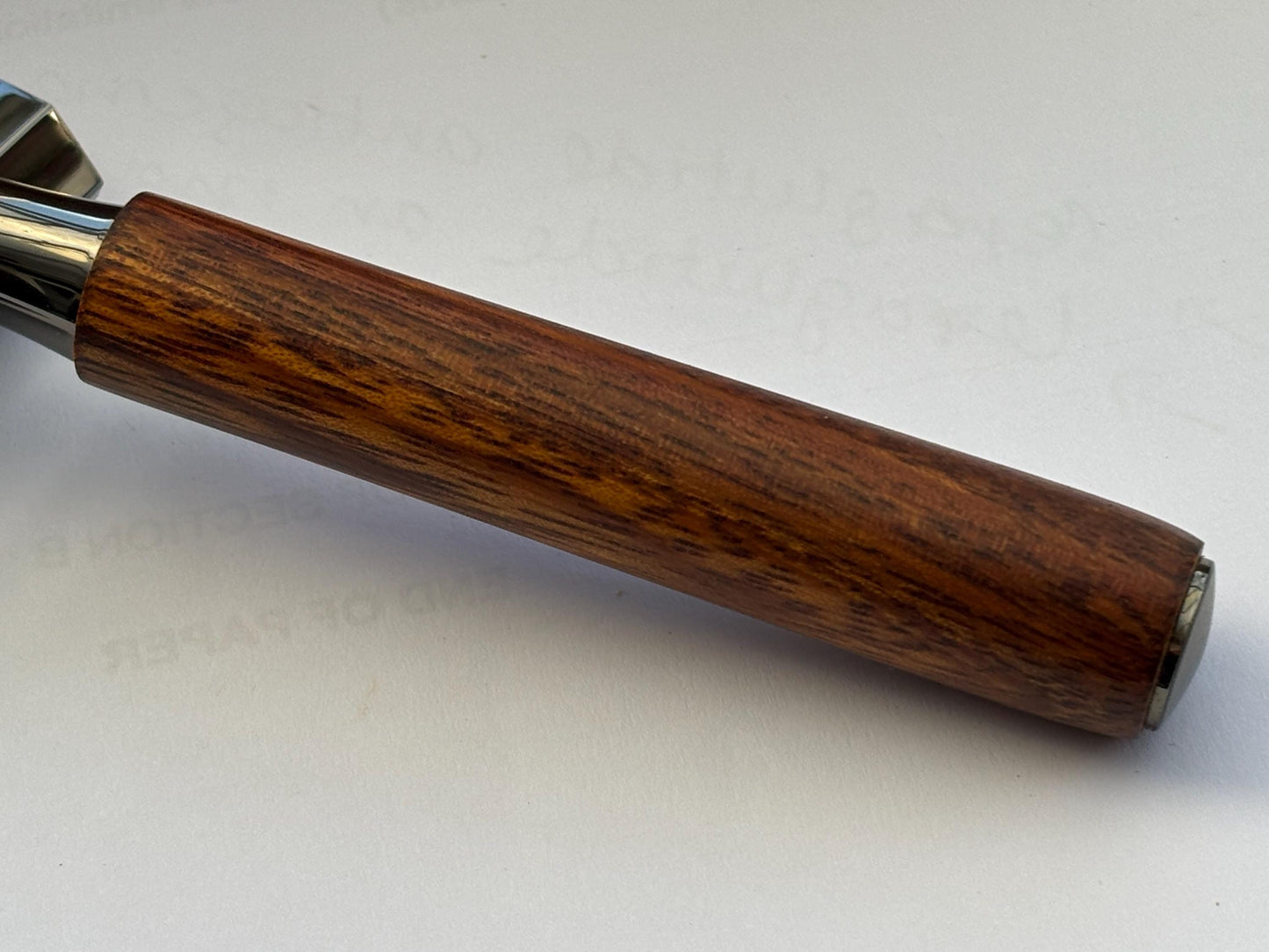 Rare Hexa Style Rollerball Pen - Hand Turned From Okan Exotic Hardwood - Modern Contemporary Design I Gunmetal Fittings