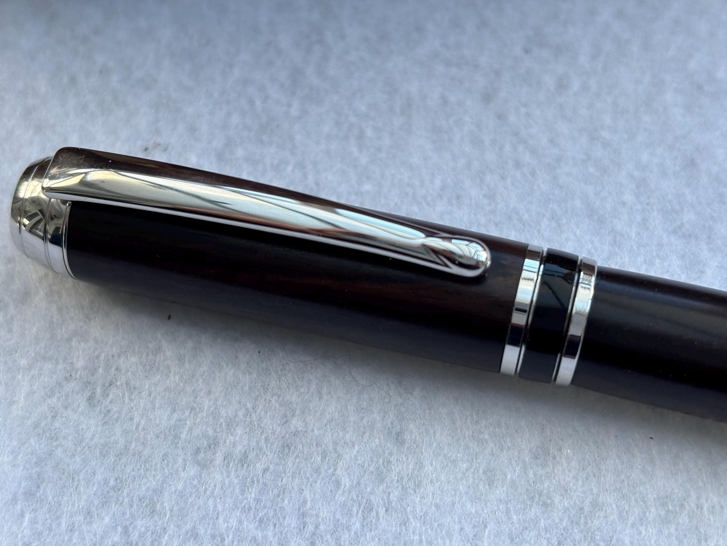 Executive Fountain Pen - Hand Crafted From Rare African Blackwood -  Unique Pen - Collectors Item