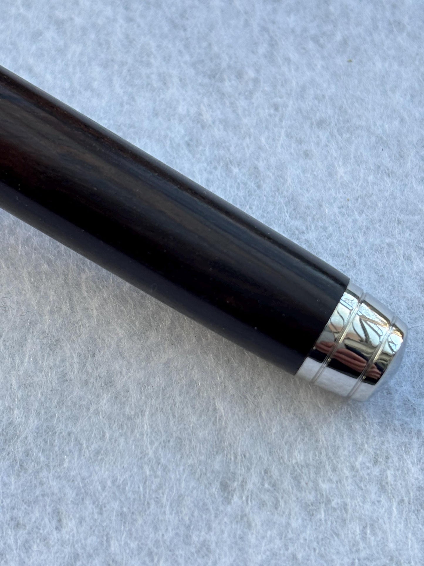 Executive Fountain Pen - Hand Crafted From Rare African Blackwood -  Unique Pen - Collectors Item
