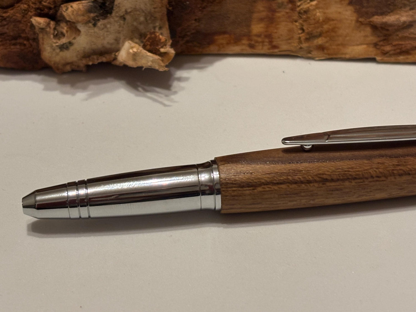HMS Ark Royal Teak Ballpoint Pen, Own a Piece of Navy History, Handmade Gift