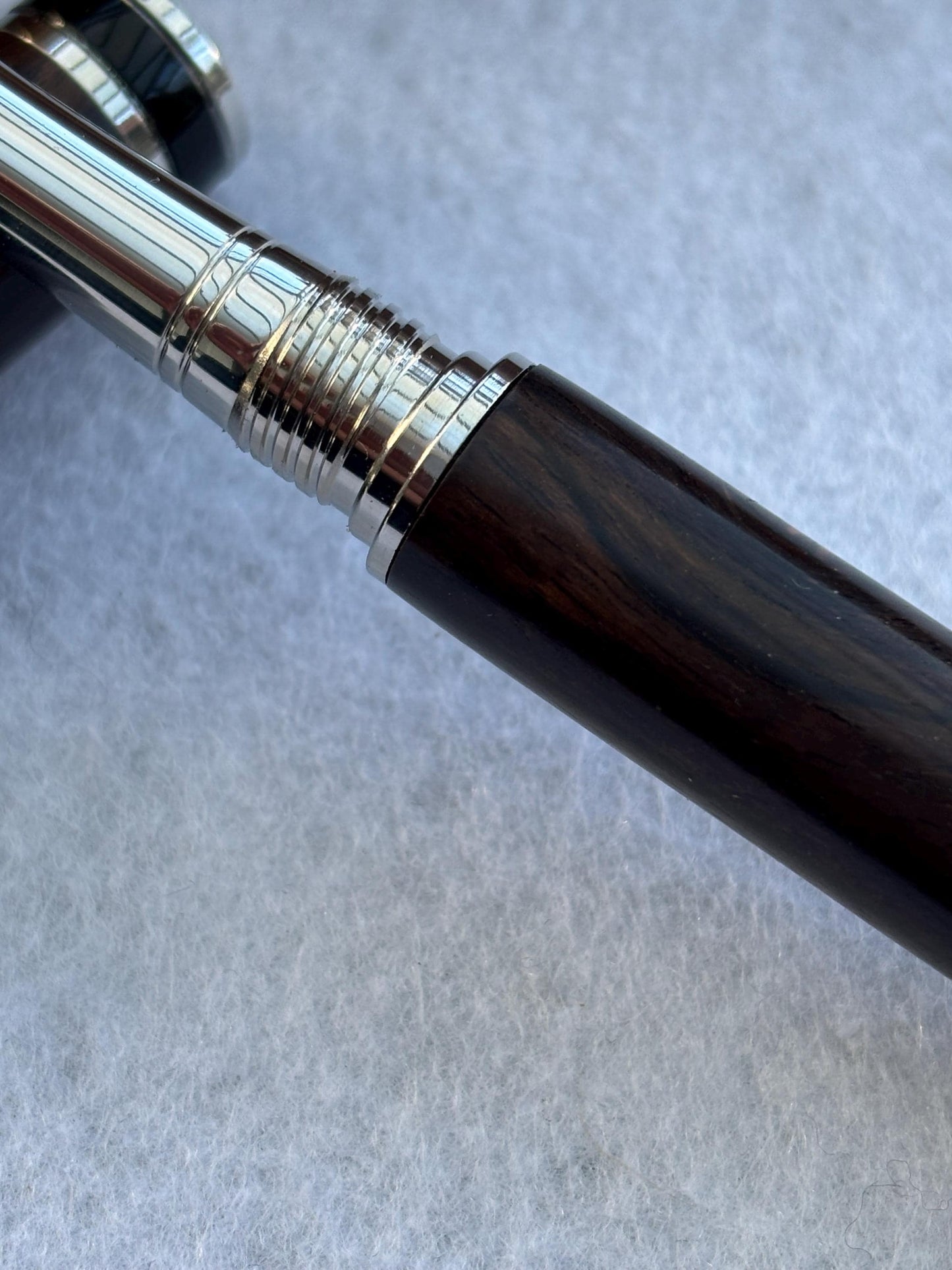 Executive Fountain Pen - Hand Crafted From Rare African Blackwood -  Unique Pen - Collectors Item