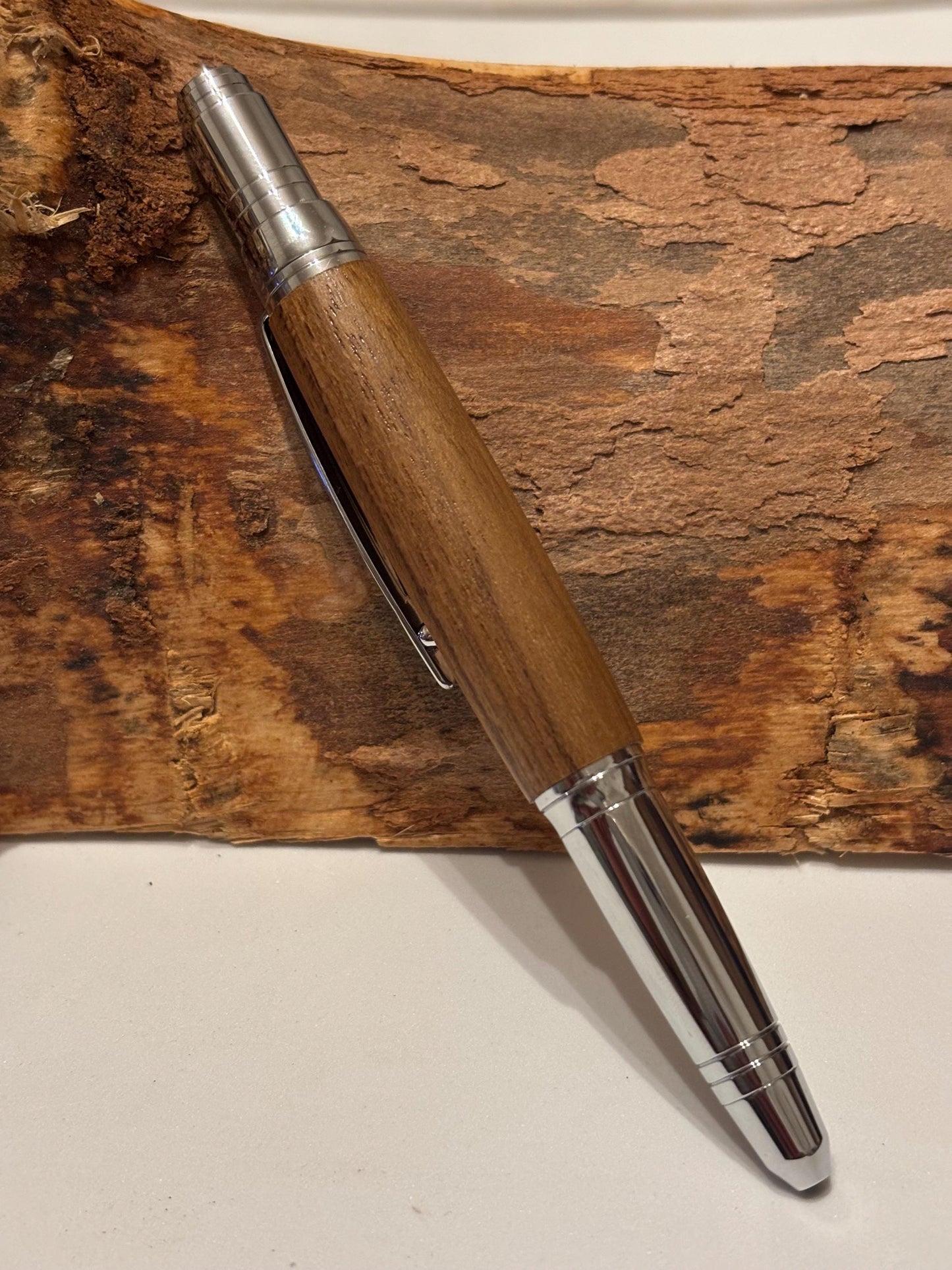 HMS Ark Royal Teak Ballpoint Pen, Own a Piece of Navy History, Handmade Gift