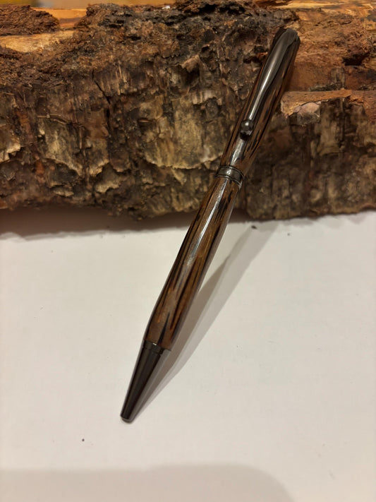 Coconut Wood Hand Turned Wooden Pen - Unique Patterned Pen - Unusual Gift